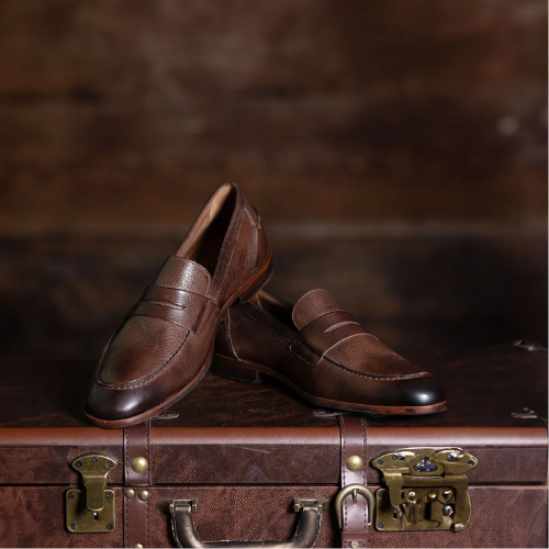 Naples Brown Leather Loafers