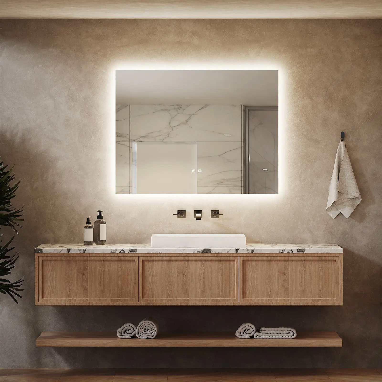 Standard Sleek Backlit LED Bathroom Mirror