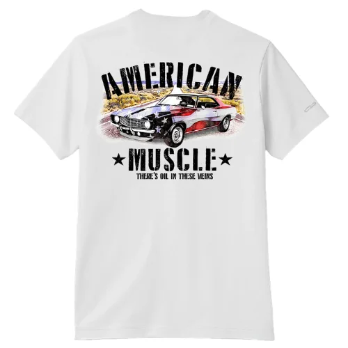 American Muscle White Pima T-Shirt